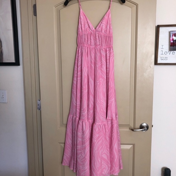 H&M Pink Spaghetti Strap Maxi dress - Picture 2 of 3